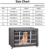 chengsan Hundebox-Abdeckung mit Reissverschluss – Wasser- & winddicht für Innen & Aussen – Bild 5