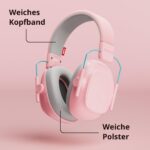 Alpine Muffy Gehörschutz für Kinder – 26 dB Lärmschutz in Rosa für bis 16 Jahre – Bild 5