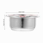 Amosfun Edelstahl Innentopf 1 Liter – Universeller Ersatztopf für Reiskocher – Bild 3