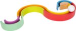 small foot Holzbausteine Grosser Regenbogen – Stapelspiel für Feinmotorik ab 12 Monaten – Bild 3