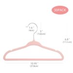 ManGotree 28 cm Baby-Kleiderbügel aus Samt 30er Set – Rutschfest & Platzsparend – Bild 3