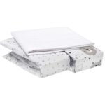 FlyIdeas 3-teiliges Spannbettlaken-Set 90x55 cm – 100% Baumwolle & wasserdichter Matratzenschoner