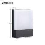 Lightsjoy LED-Aussenleuchte 18W IP65 – Warmweiss 3000K Wandlampe mit Aluminium – Bild 6