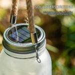 2er Set Solar Einmachglas Laternen mit 30 LEDs – Mehrfarbige Gartenleuchten für Balkon & Terrasse – Bild 6