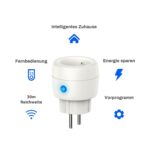 UCOMEN Funksteckdosen 5er-Set mit 2 Fernbedienungen – 2300W, 30m Reichweite, TÜV-zertifiziert – Bild 4