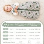 Yoofoss Winterschlafsack Baby 2.5 Tog 78cm – Wärmeschlafsack aus Bio-Baumwolle für 6-12 Monate – Bild 7