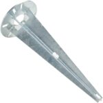 TRIBECCO Einschlag-Erdspieß Ø 116 x 300 mm – Bodenanker für Gartenlampen mit Kabelführung – Bild 9