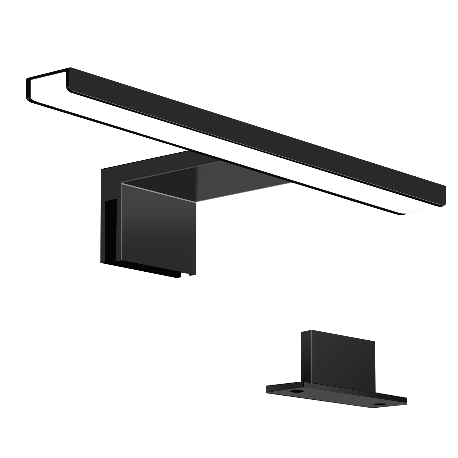 ERWEY LED-Spiegelleuchte 30cm 5W IP44 – Badbeleuchtung mit Klammer & Schraube