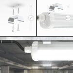 4er Pack HOFTRONIC LED Feuchtraumleuchte 120cm IP65 36W 4320lm – Kaltweiß – Bild 8