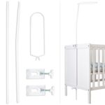 Babykajo Betthimmel Stange – Universelles Metallgestell für Babybetten