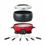 H.Koenig ALP1800 Elektrisches Fonduegerät 2L – Edelstahl Set für 6 Personen – Bild 4