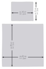 Amilian Kinderbettwäsche 80x80 – Baumwoll-Set mit Reissverschluss für Babys – Bild 6