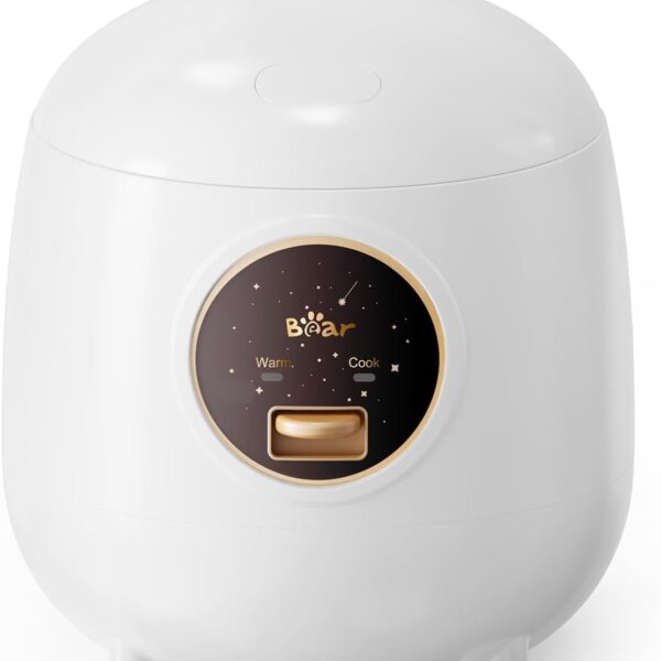 Bear 2-Tassen Reiskocher 300W – Kompakter Elektrischer Rice Cooker mit Warmhaltefunktion