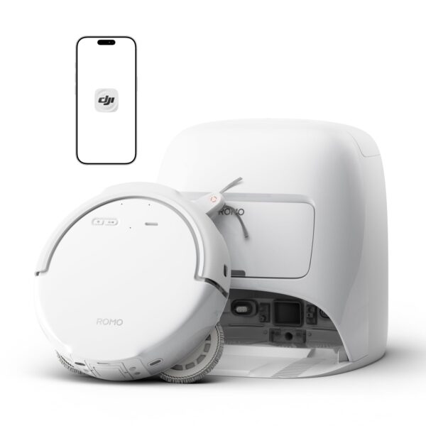 DJI ROMO S Saugroboter mit Wischfunktion – 25.000 Pa Saugkraft & Drohnen-Navigation