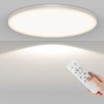 AprZLee Ø40cm LED-Deckenleuchte 38W – Dimmbar mit Fernbedienung für Wohnzimmer & Bad