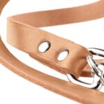 HUNTER Hundeführleine aus Leder 20/200 cm – 3-fach verstellbar, cognac, Made in Germany – Bild 5