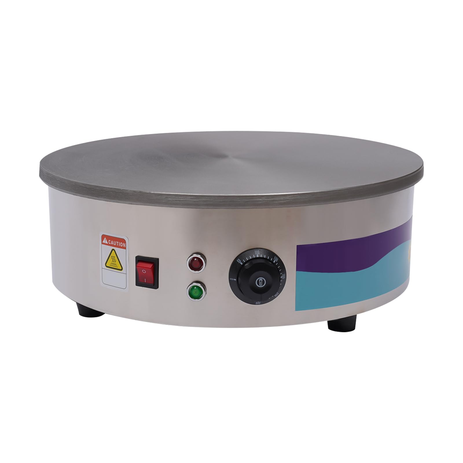 Dofanqing Crêpes-Maker 45 cm mit 3 kW – Profi-Fladen­bäcker für Gastro & Zuhause