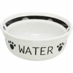 TRIXIE Keramik Napf Water 1,6 l – Hochwertiger Trinknapf für Hunde & Katzen