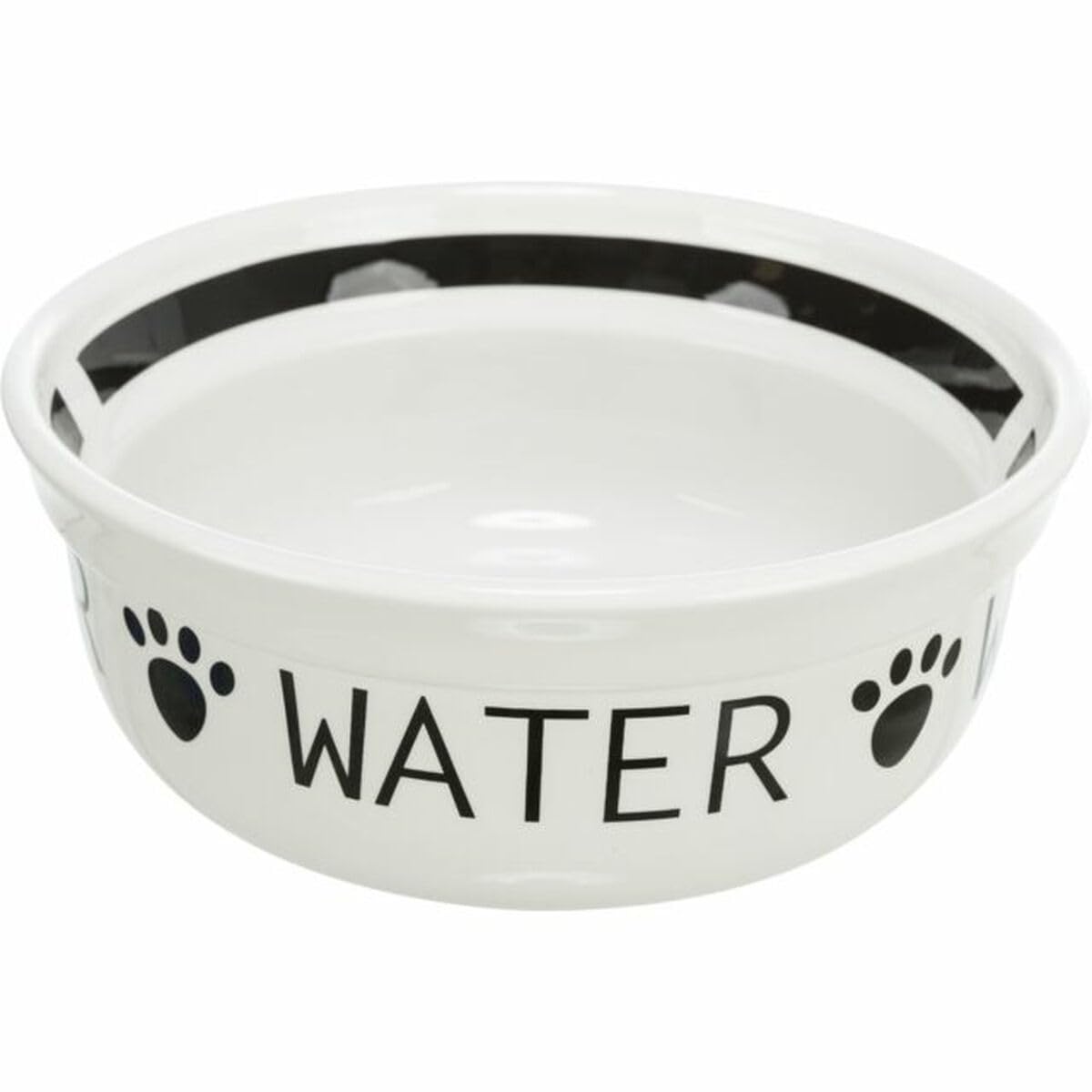 TRIXIE Keramik Napf Water 1,6 l – Hochwertiger Trinknapf für Hunde & Katzen
