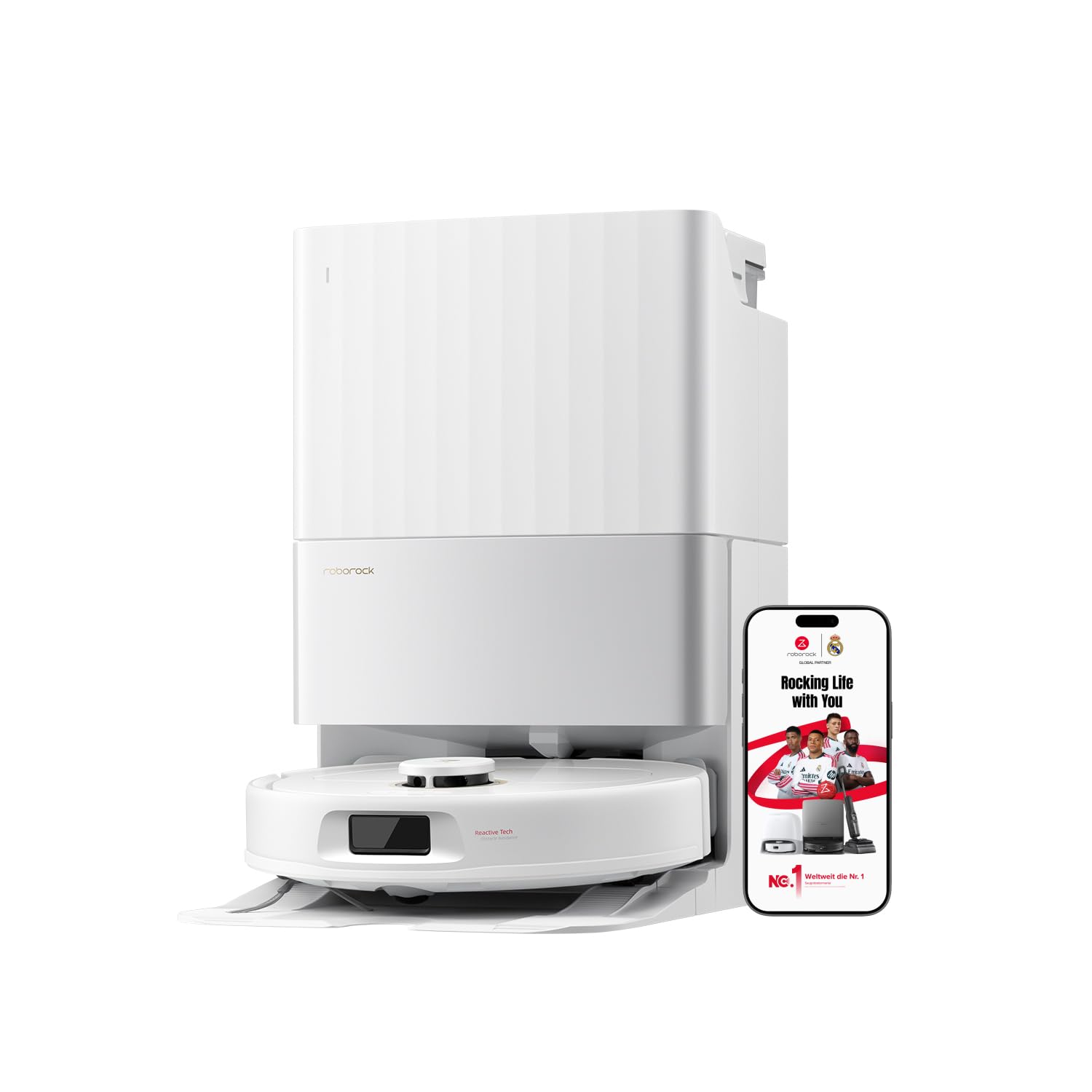 roborock Qrevo S5V Saugroboter mit Wischfunktion – 12.000 Pa Saugkraft & Warmlufttrocknung