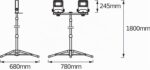 LEDVANCE LED Arbeitslicht 2x50W mit Tripod-Ständer – Kaltweiß für Werkstatt & Baustelle – Bild 3