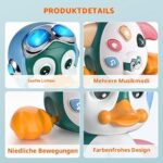 MOONTOY Pinguin Musikspielzeug ab 10 Monaten – Lernspielzeug mit Licht & Sound für Babys – Bild 5