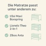 Totsy Baby Kinderwagenmatratze 90x50 cm – Atmungsaktiv & Pflegeleicht für Stubenwagen – Bild 7