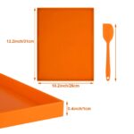 ACXFOND 6er Set Silikon-Dehydrator-Matten mit Rand – Antihaft-Frucht-Leder-Tabletts für Dörrer – Bild 2