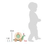 Small Foot Nachzieh-Stecktier Schnecke – Motorikspielzeug zum Laufenlernen ab 12 Monaten – Bild 3