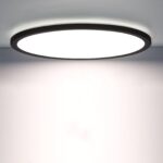 Epochglo LED-Deckenlampe 22cm mit Bewegungsmelder – 1800lm, IP44, flach & rund