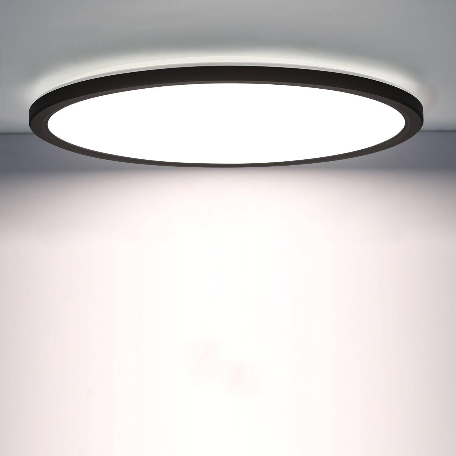 Epochglo LED-Deckenlampe 22cm mit Bewegungsmelder – 1800lm, IP44, flach & rund
