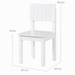 roba Kinderstuhl mit Lehne – Cremeweiß lackiert, 59x29x29 cm für Kinder 2-10 Jahre – Bild 3