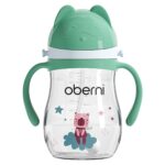 Oberni Trinklernbecher 270ml Grün – Auslaufsicherer Sippy Cup für Kleinkinder ab 12 Monaten