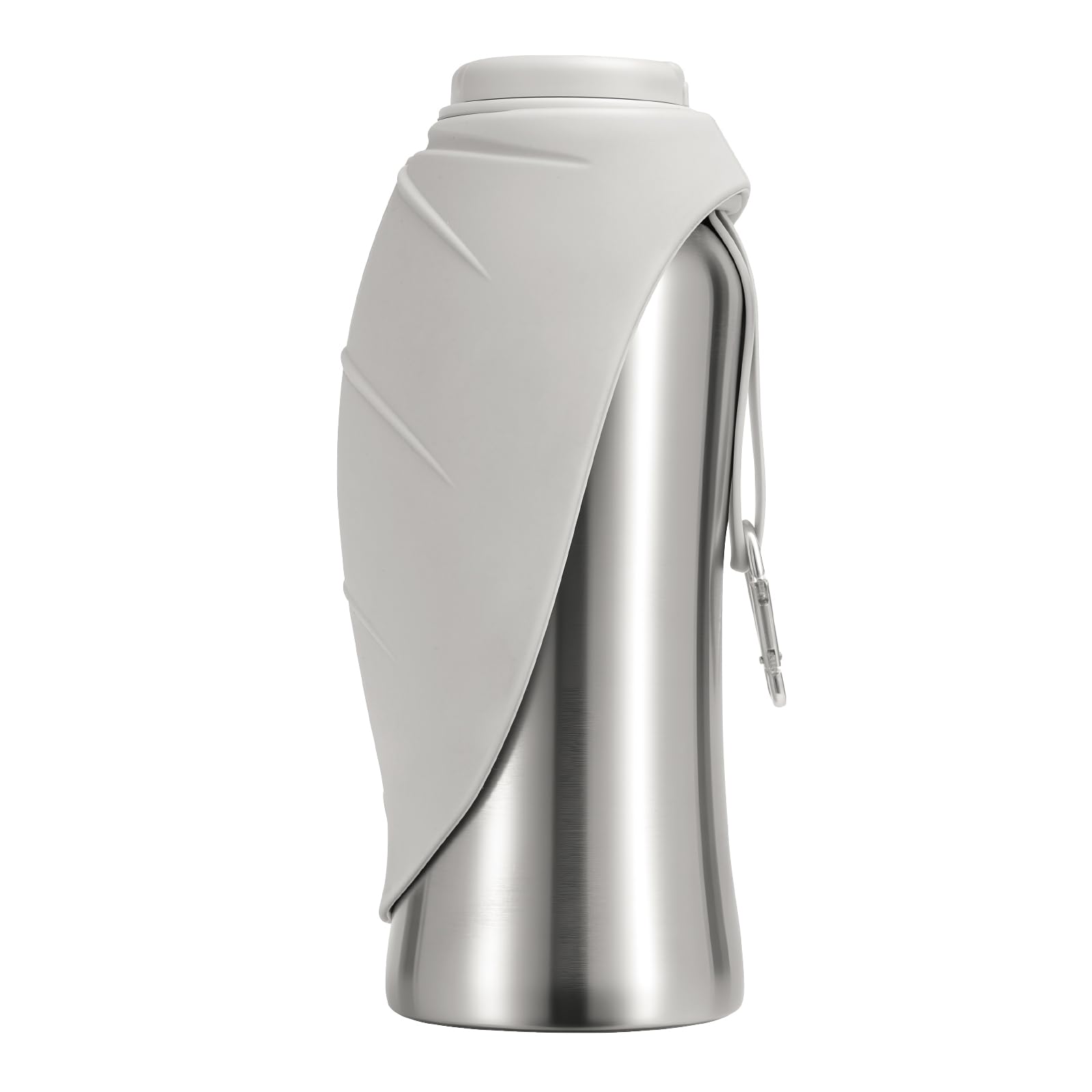 Youyijia 800ml Hunde Trinkflasche Edelstahl – Auslaufsicher mit Faltbarem Napf