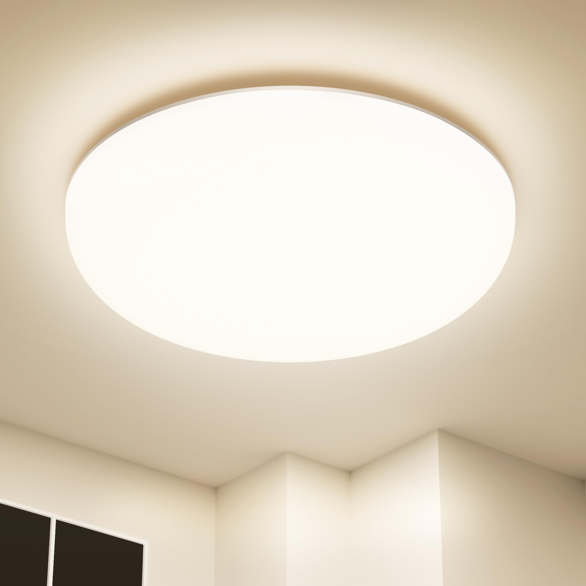 Swoieltr LED Deckenleuchte 36W 4500lm IP54 – Flache Deckenlampe für Bad, Küche & Wohnzimmer