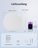 Combuh LED Deckenleuchte 48W – 4320 Lumen Flach Rund für 25-35 m² Kaltweiß – Bild 9