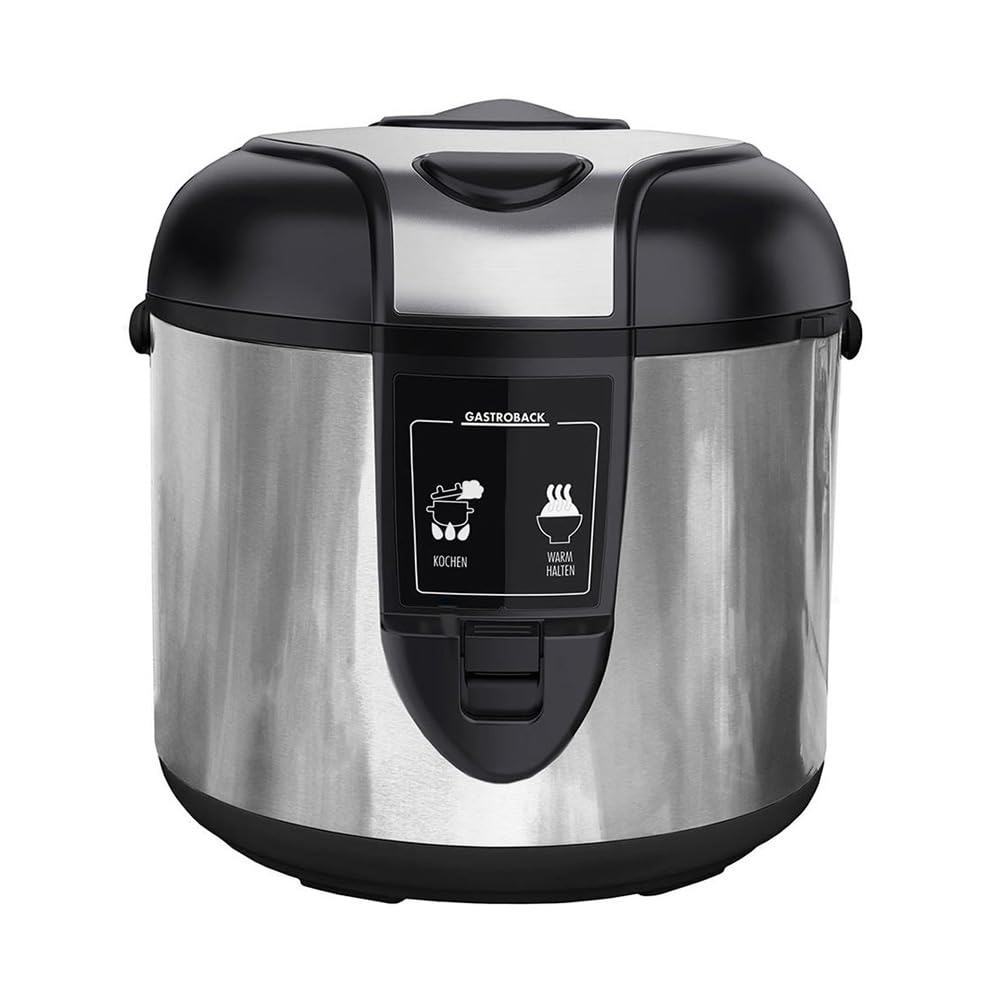 GASTROBACK Profi Reiskocher 3L – Automatisch mit Dampfgareinsatz & Warmhaltefunktion