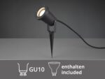 Schwenkbarer Gartenstrahler mit Erdspieß & GU10 LED – IP65 Gartenbeleuchtung – Bild 6