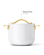 Caraway Petite Cooker 2 Qt – Keramikbeschichteter Kochtopf, chemikalienfrei & antihaftend – Bild 4