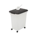Iris Ohyama Futterbox 45L mit Rollen – Luftdichte Aufbewahrung für Hunde & Katzen