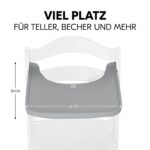 hauck Holz Essbrett für Alpha+ & Beta+ Hochstuhl – FSC Buchenholz Grau – Bild 2