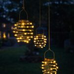 Festive Lights 4er Set Solar Spiral-Laternen – Warmweisse LED Gartenbeleuchtung für Aussen – Bild 6