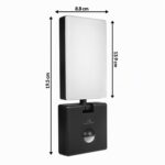Maclean MCE516 LED-Wandleuchte mit PIR-Bewegungsmelder – 10W, 800lm, IP65 Aussen – Bild 2