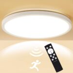 Heyseven LED Deckenleuchte 24W mit Radar-Bewegungsmelder & Fernbedienung – dimmbar, 3 Farbtemperaturen