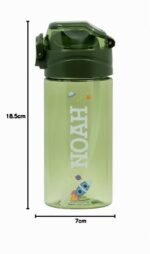 gutmarkiert Kindertrinkflasche 450 ml personalisiert – BPA-frei mit Strohhalm für Kinder – Bild 3