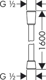 hansgrohe Isiflex Duschschlauch 1,60 m – Verdrehschutz & Knickschutz in Chrom – Bild 7