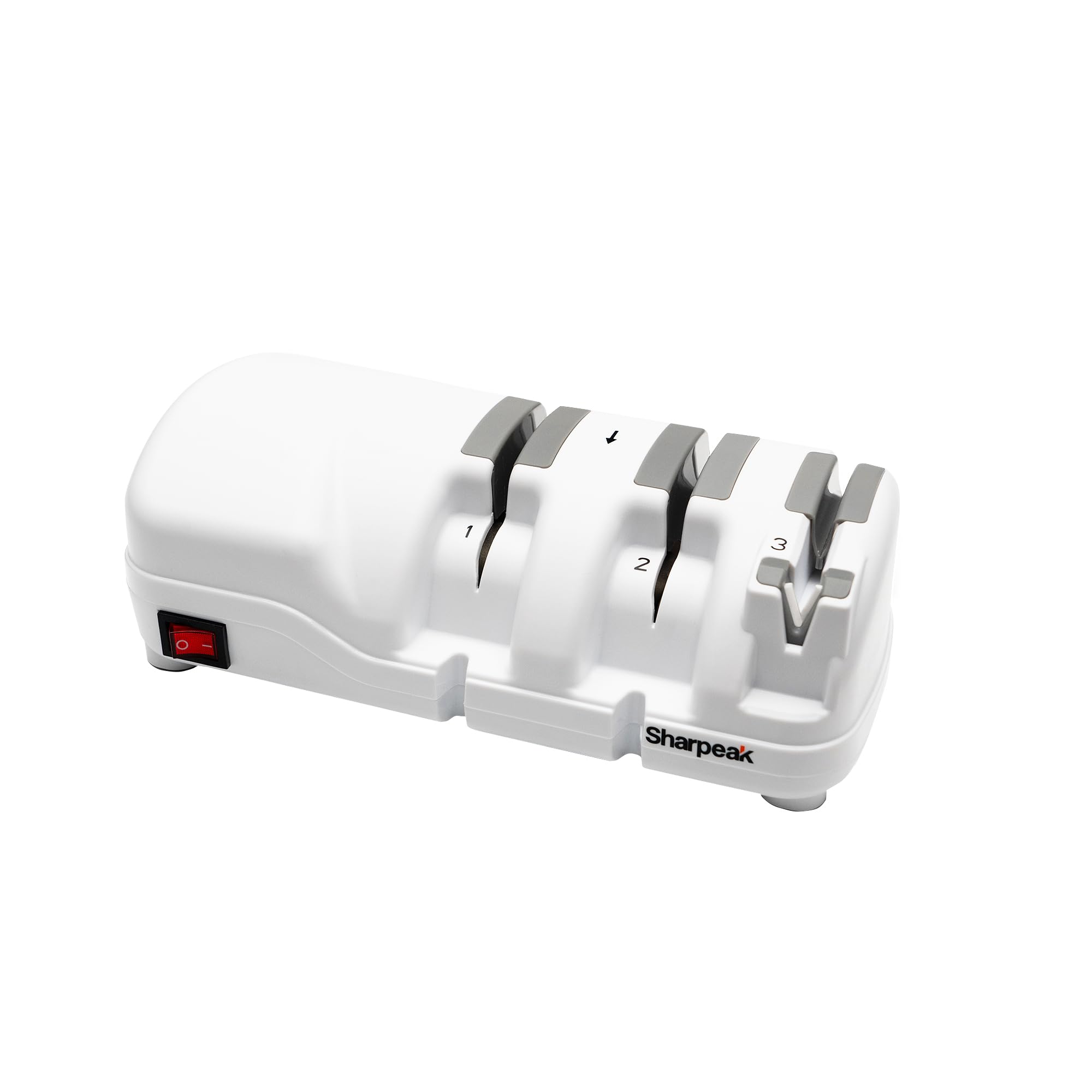 51sTrPCtwGL._SY2000_.jpg Sharpeak 198H-SPK Elektrischer Messerschärfer – 3-Stufen-System mit Diamantscheiben – Bild 1
