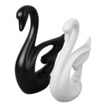 Airshi Schwanenfigur 2er Set – Elegante Keramik-Dekoration für jeden Raum – Bild 3