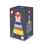 Janod Baby Forest Holz-Stapelspiel Fuchs – Motorische Entwicklung für Kleinkinder ab 1 Jahr – Bild 6