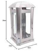 Grablaterne Anosta 24 cm Edelstahl mit Facettenglas – Wetterfest & Modern – Bild 2